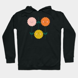 happy flowers enjoy life positive smile smiley faces humor funny cute nature Hoodie